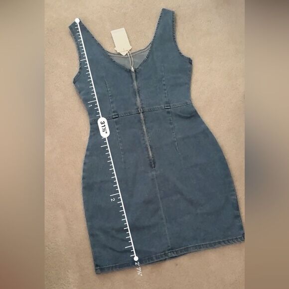 Women’s Mini Denim Dress S NWT - Picture 5 of 5
